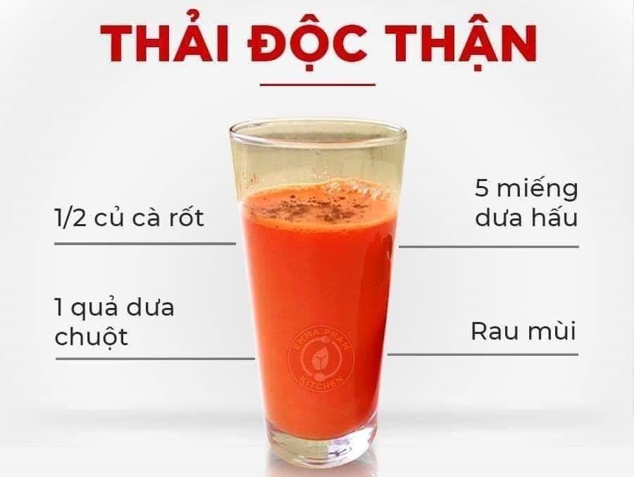 Thải độc thận - 8 loại nước công dụng cực kỳ hay